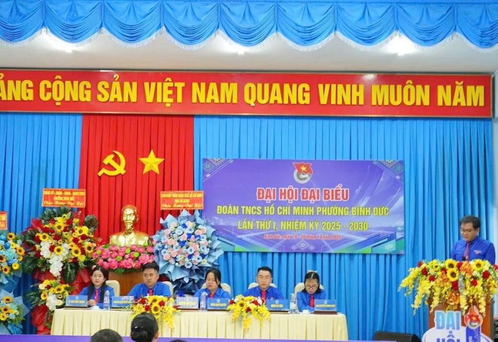 ĐẠI HỘI ĐẠI BIỂU ĐOÀN THANH NIÊN CỘNG SẢN HỒ CHÍ MINH PHƯỜNG BÌNH ĐỨC LẦN THỨ I, NHIỆM KỲ 2025 - 2030