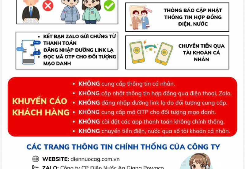 Cảnh giác với chiêu trò lừa đảo Hóa đơn điện nước